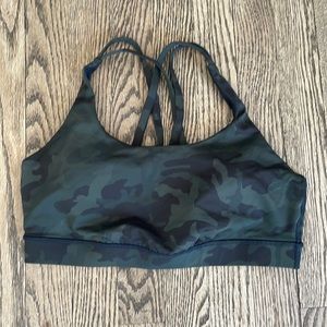 Lululemon camo sports bra